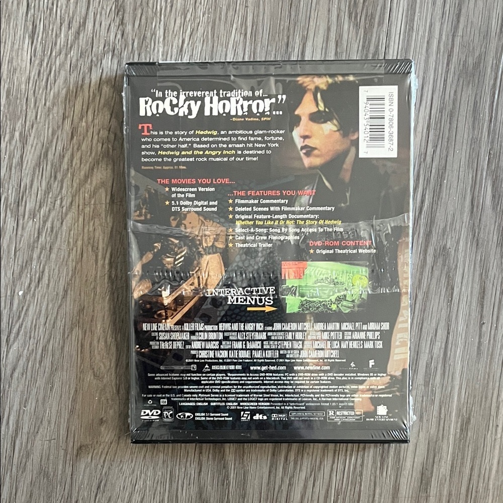 Hedwig and the Angry Inch DVD with Vibrant Cover - Picture 2 of 2